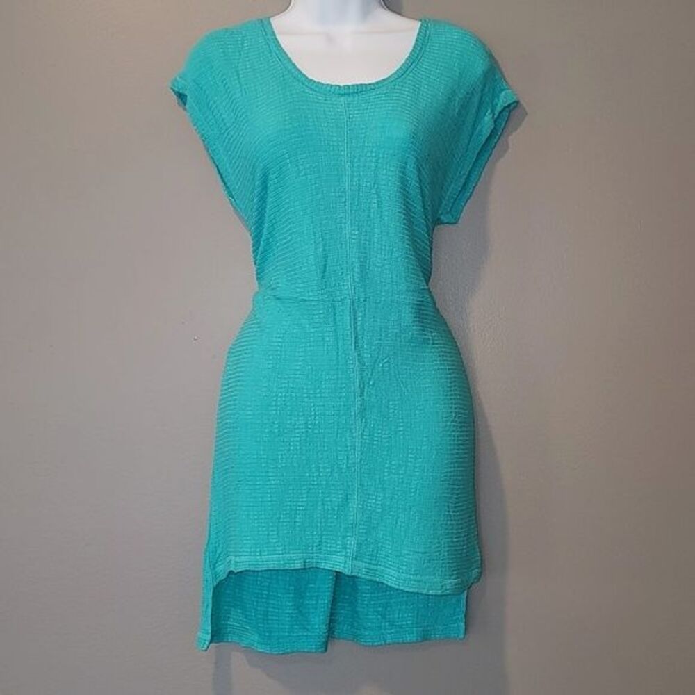 Cable & Gauge Perfectly Teal Tunic Top Size Small - Picture 2 of 6